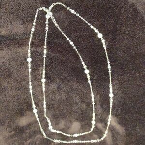 Kendra Scott Gold And Crystal Long Necklace